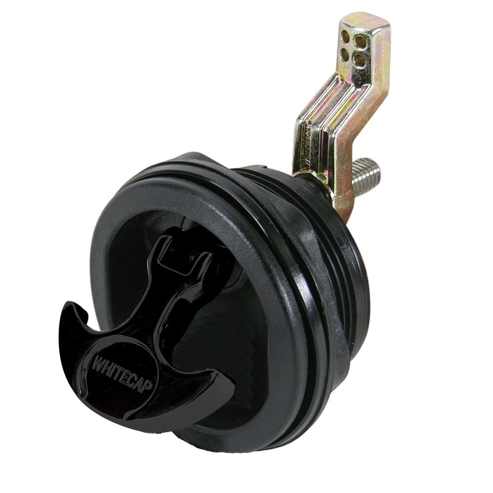 Whitecap T - Handle Latch - Nylon Black/Black - Non - Locking [3230BC] - Houseboatparts.com