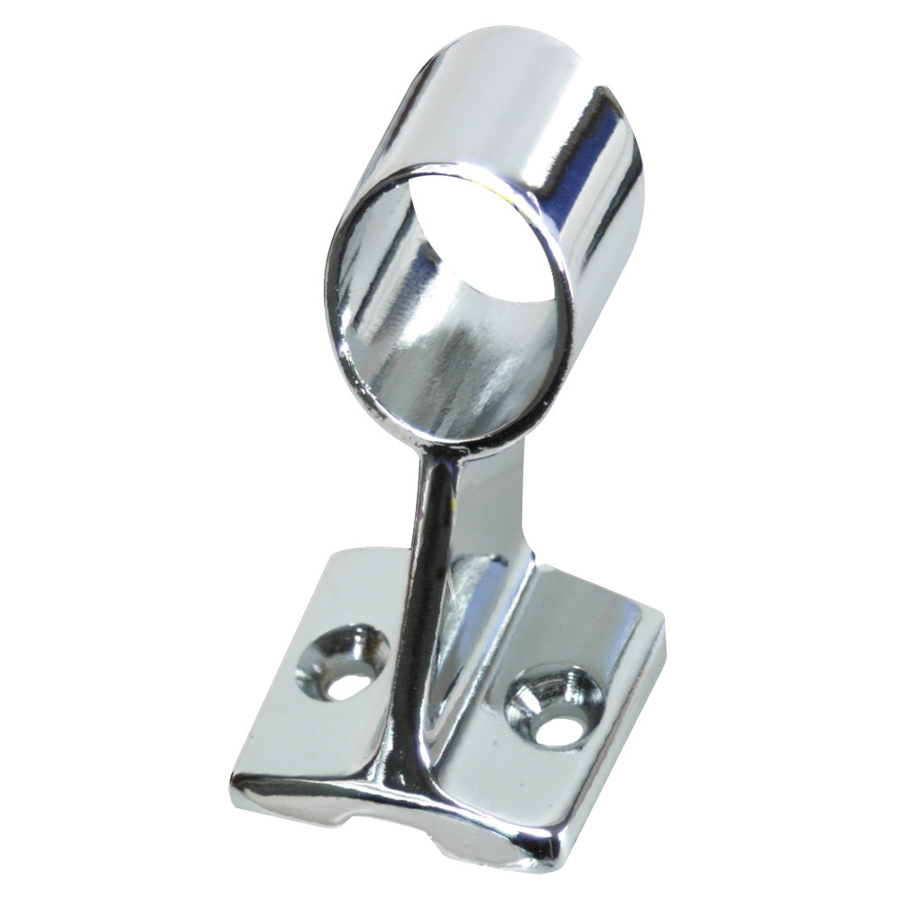 Whitecap Center Handrail Stanchion - 316 Stainless Steel - 7/8" Tube O.D. - 2 #10 Fasteners [6079C] - Houseboatparts.com