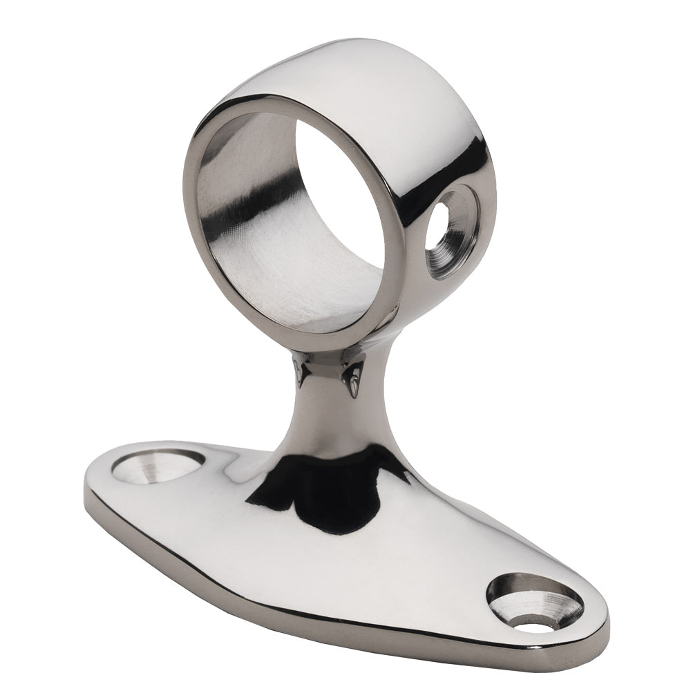 Whitecap 90 Degree Handrail Stanchion - Center - 316 Stainless Steel - 7/8" Tube O.D. [6279C] - Houseboatparts.com