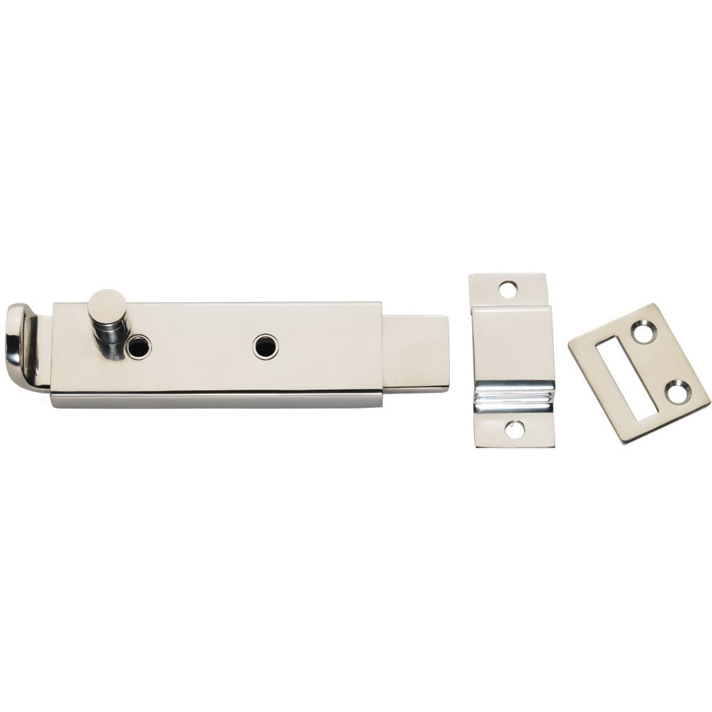 Whitecap Spring Loaded Slide Bolt/Latch - 316 Stainless Steel - 5 - 5/16" [S - 588C] - Houseboatparts.com
