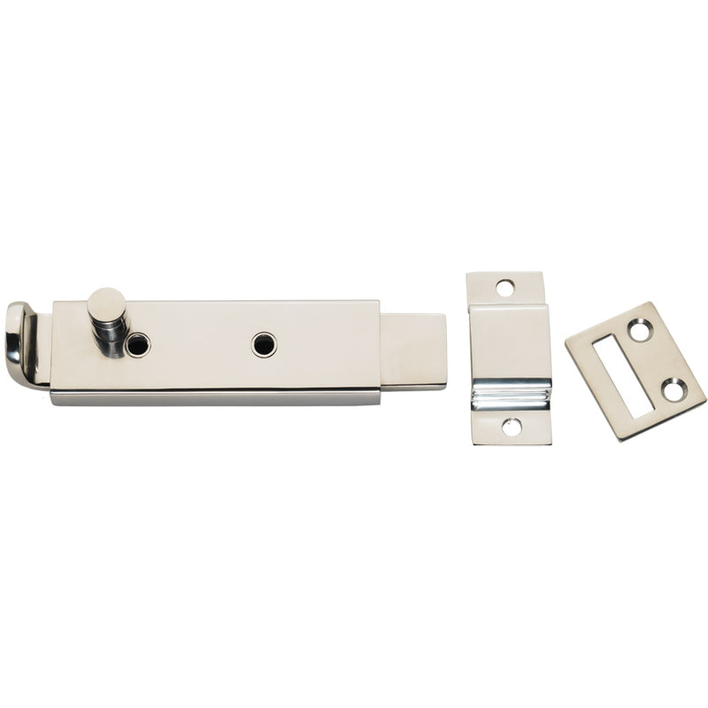Whitecap Spring Loaded Slide Bolt/Latch - 316 Stainless Steel - 5-5/16" [S-588C] - Houseboatparts.com