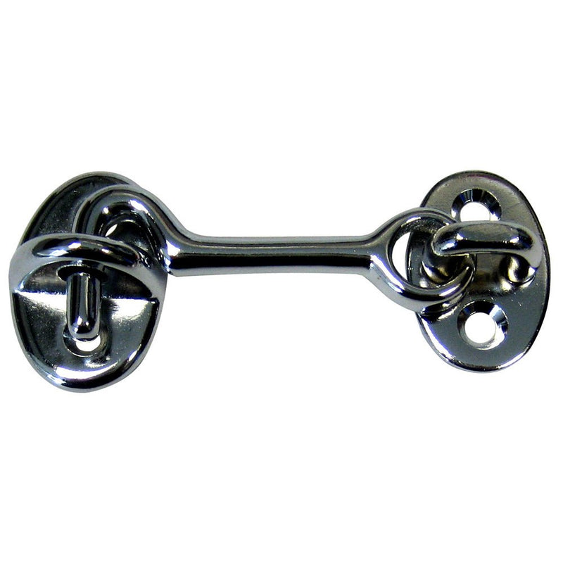 Whitecap Cabin Door Hook - CP/Brass - 2" [S-1401C] - Houseboatparts.com