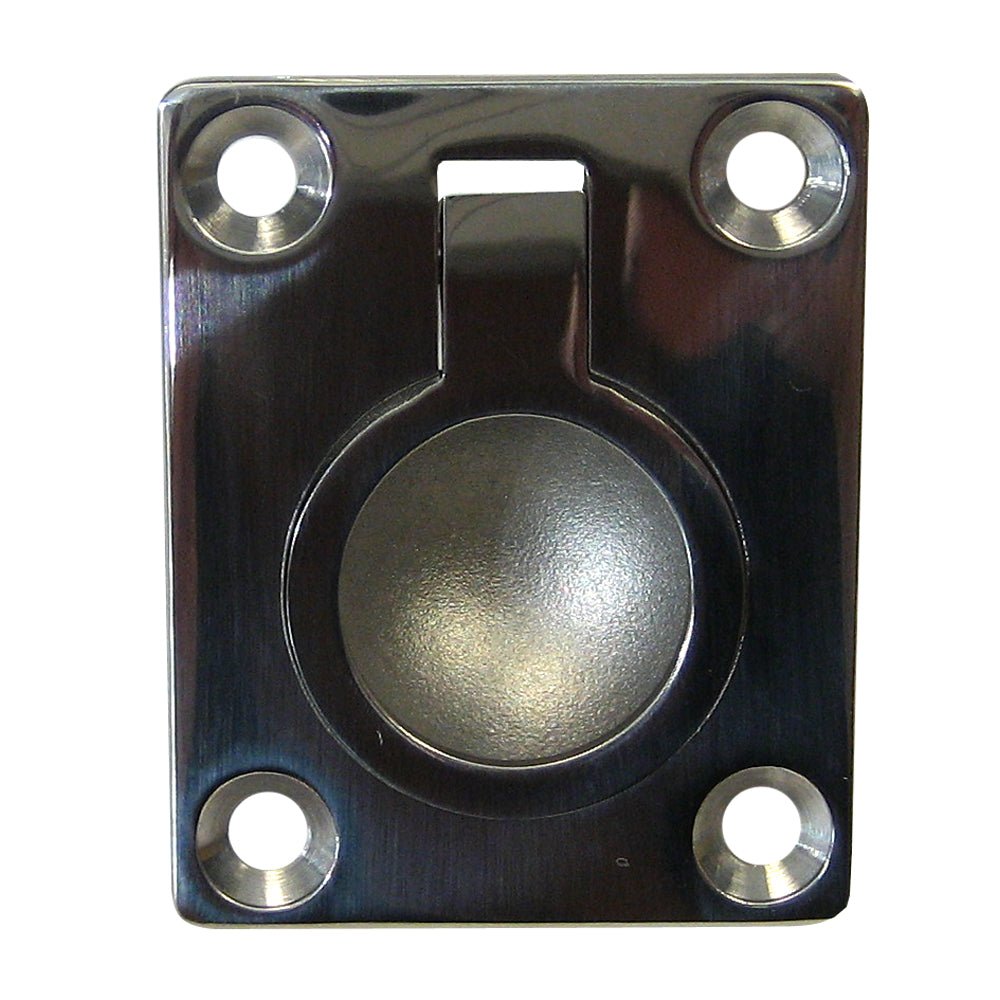 Whitecap Flush Pull Ring - 316 Stainless Steel - 1 - 1/2" x 1 - 7/8" [6022C] - Houseboatparts.com