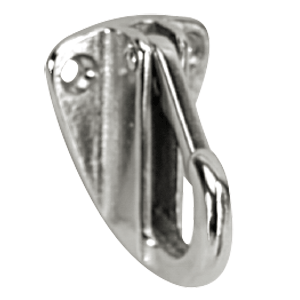 Whitecap Fender Hook - CP/Brass - 1-9/16" x 1-3/16" [S-977C] - Houseboatparts.com