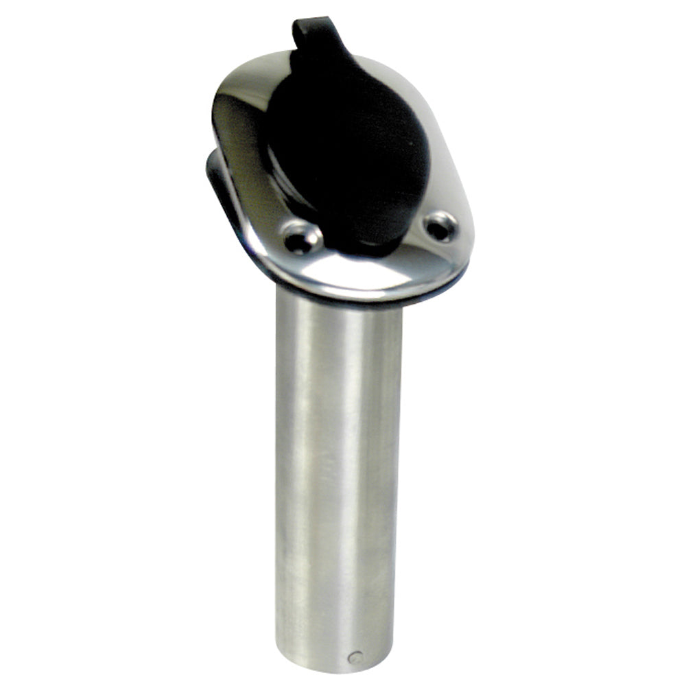 Whitecap 30 Degree Flush Mount Rod Holder - 304 Stainless Steel - 9-1/4" [S-096B] - Houseboatparts.com