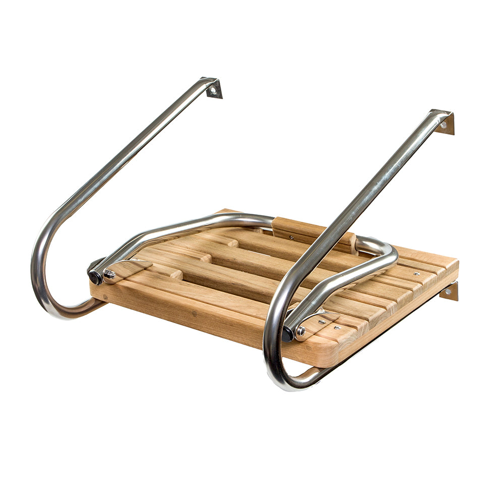 Whitecap Teak Swim Platform w/Ladder f/Inboard/Outboard Motors [60903] - Houseboatparts.com