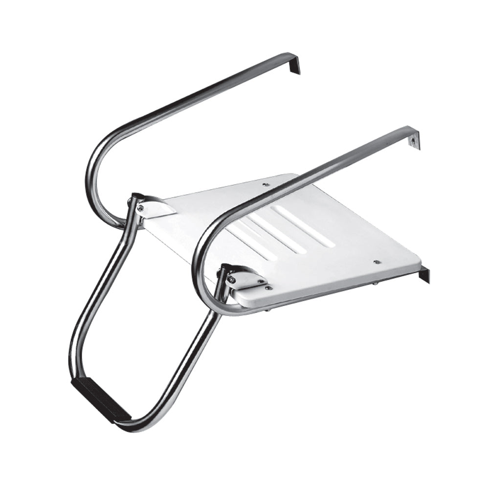 Whitecap White Poly Swim Platform w/Ladder f/Inboard/Outboard Motors [67903] - Houseboatparts.com