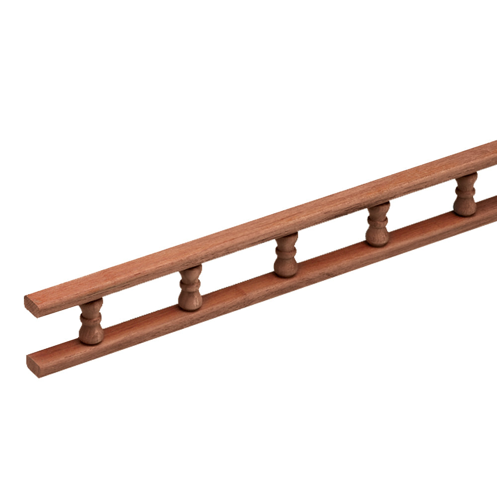 Whitecap Teak Standard Pin Rail - 5' [60705] - Houseboatparts.com