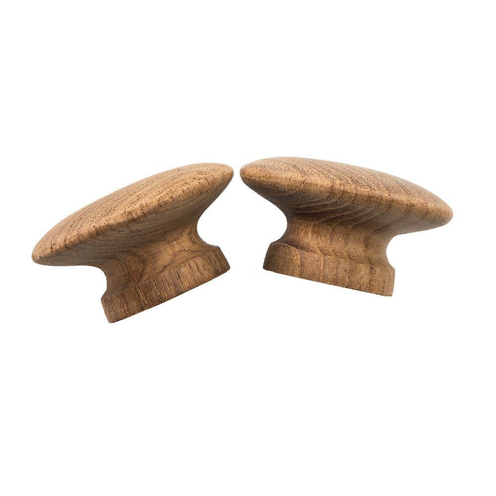 Whitecap Teak Round Drawer Knob - 2" - 2 Pack [60120-A] - Houseboatparts.com