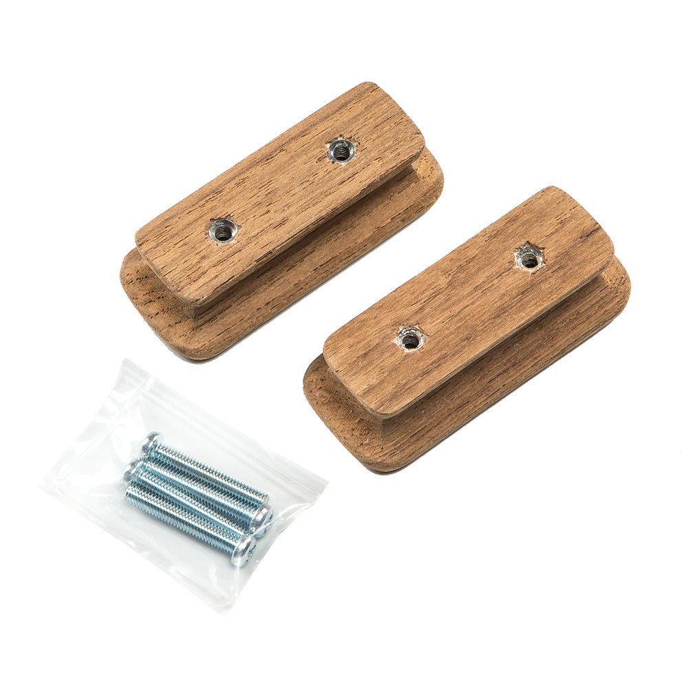Whitecap Teak Rectangular Drawer Knob - 2 - 3/4"L - 2 Pack [60131 - A] - Houseboatparts.com