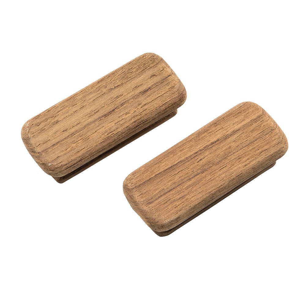 Whitecap Teak Rectangular Drawer Knob - 2 - 3/4"L - 2 Pack [60131 - A] - Houseboatparts.com