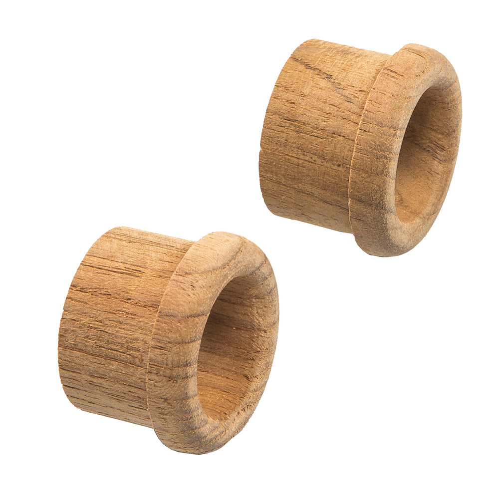 Whitecap Teak Finger Pull - 5/8" Barrel Length - 2 Pack [60145-A] - Houseboatparts.com