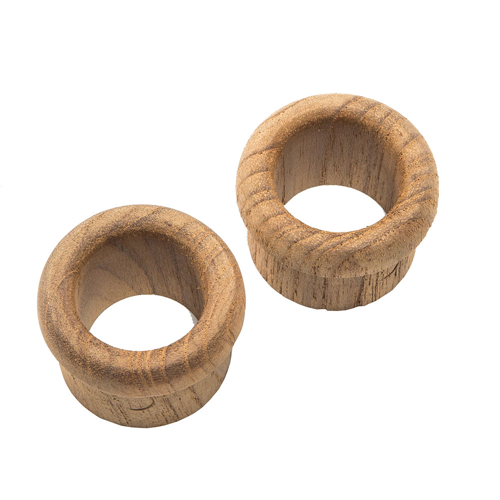 Whitecap Teak Finger Pull - 5/8" Barrel Length - 2 Pack [60145-A] - Houseboatparts.com