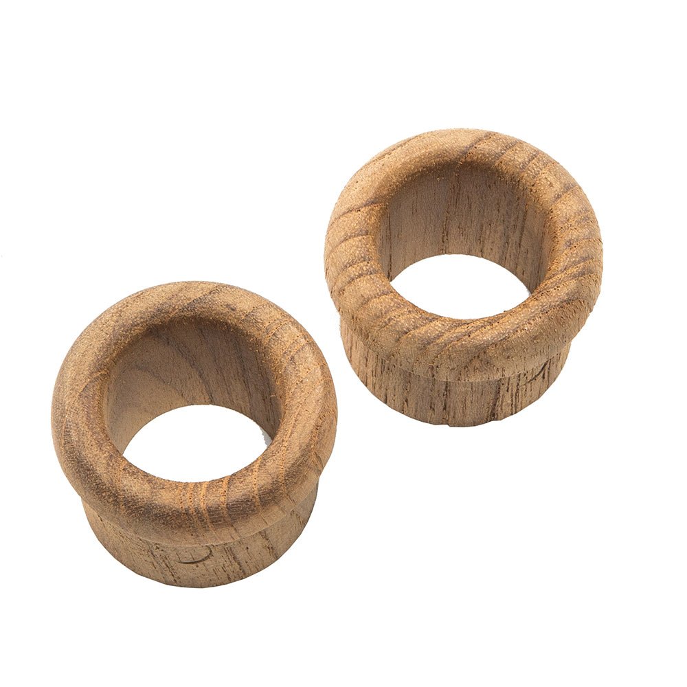 Whitecap Teak Finger Pull - 5/8" Barrel Length - 2 Pack [60145 - A] - Houseboatparts.com