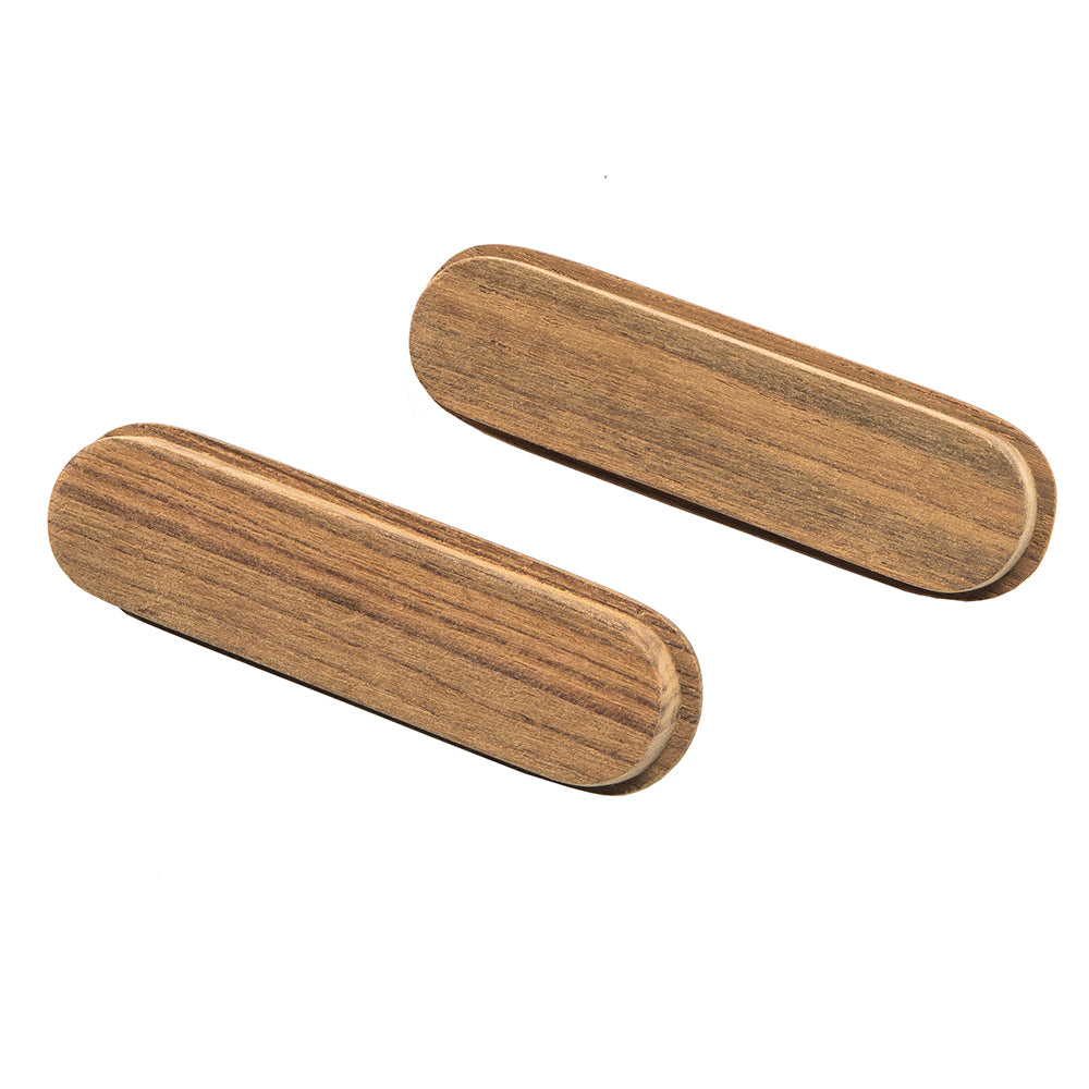 Whitecap Teak Oblong Drawer Pull - 4-1/16"L - 2 Pack [60124-A] - Houseboatparts.com