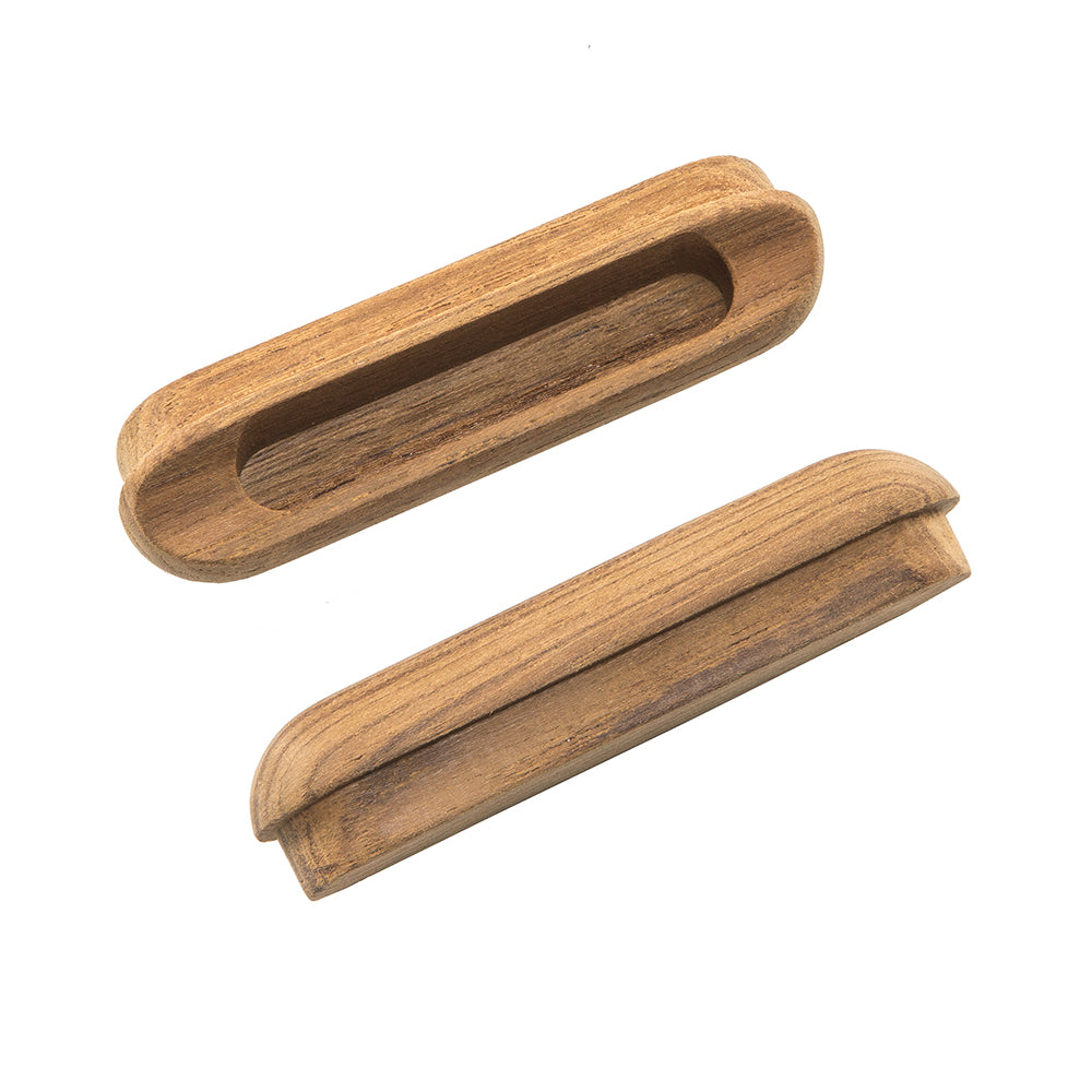 Whitecap Teak Oblong Drawer Pull - 4-1/16"L - 2 Pack [60124-A] - Houseboatparts.com