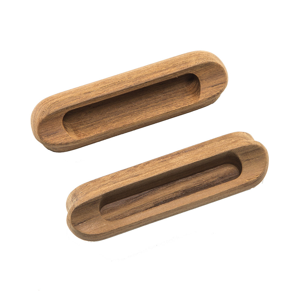 Whitecap Teak Oblong Drawer Pull - 4-1/16"L - 2 Pack [60124-A] - Houseboatparts.com