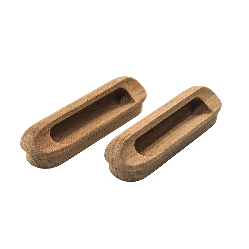 Whitecap Teak Oblong Drawer Pull - 4-1/16"L - 2 Pack [60124-A] - Houseboatparts.com