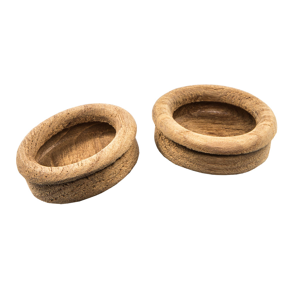 Whitecap Teak Round Drawer Pull - 1-3/8" Round - 2 Pack [60127-A] - Houseboatparts.com