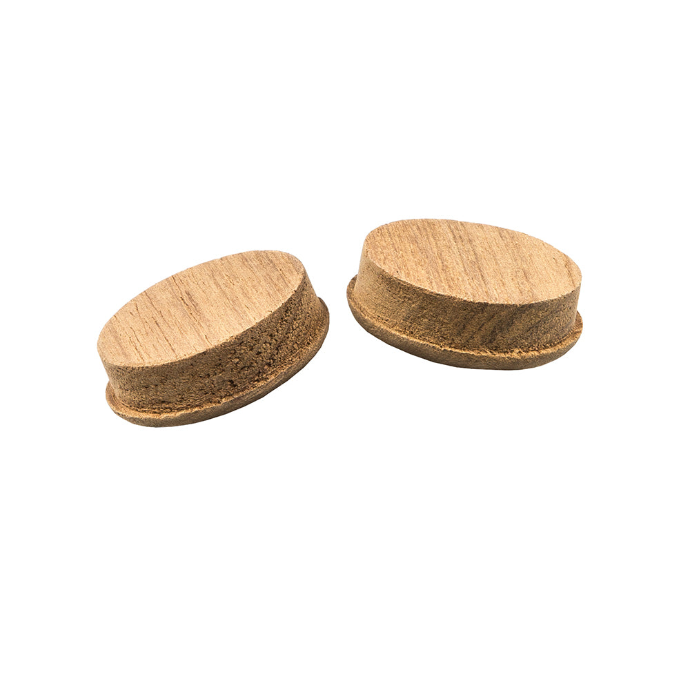 Whitecap Teak Round Drawer Pull - 1-3/8" Round - 2 Pack [60127-A] - Houseboatparts.com