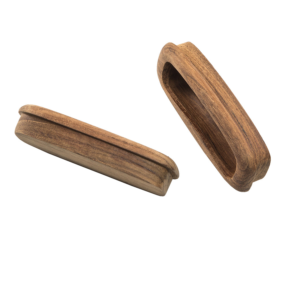 Whitecap Teak Rectangular Drawer Pull - 3-1/4"L - 2 Pack [60135-A] - Houseboatparts.com