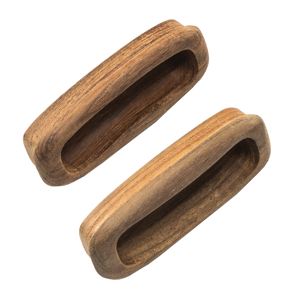 Whitecap Teak Rectangular Drawer Pull - 3-1/4"L - 2 Pack [60135-A] - Houseboatparts.com