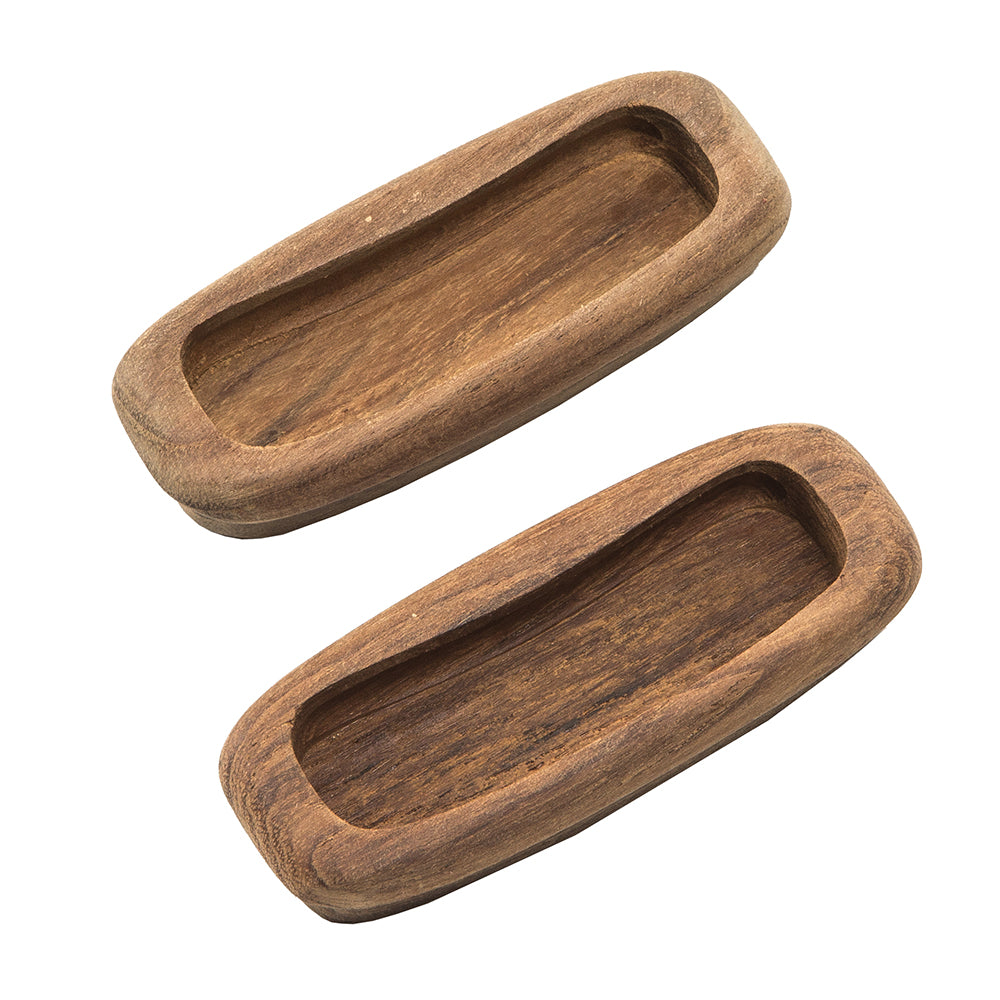 Whitecap Teak Rectangular Drawer Pull - 3-1/4"L - 2 Pack [60135-A] - Houseboatparts.com