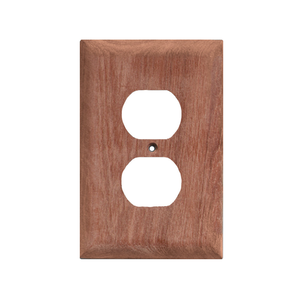 Whitecap Teak Outlet Cover/Receptacle Plate [60170] - Houseboatparts.com