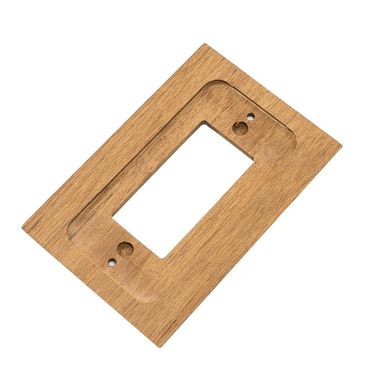 Whitecap Teak Ground Fault Outlet Cover/Receptacle Plate [60171] - Houseboatparts.com