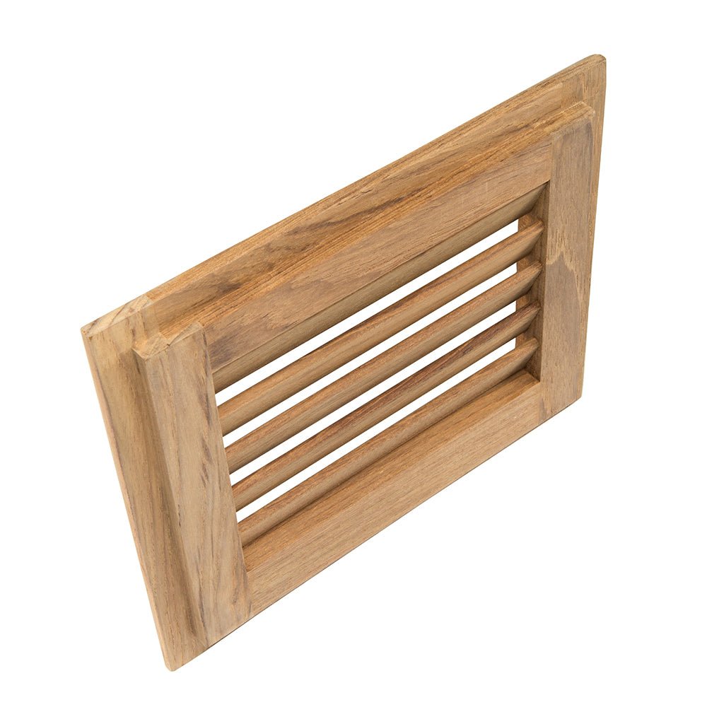 Whitecap Teak Louvered Insert - 7 - 1/2" x 9 - 1/8" x 3/4" [60712] - Houseboatparts.com