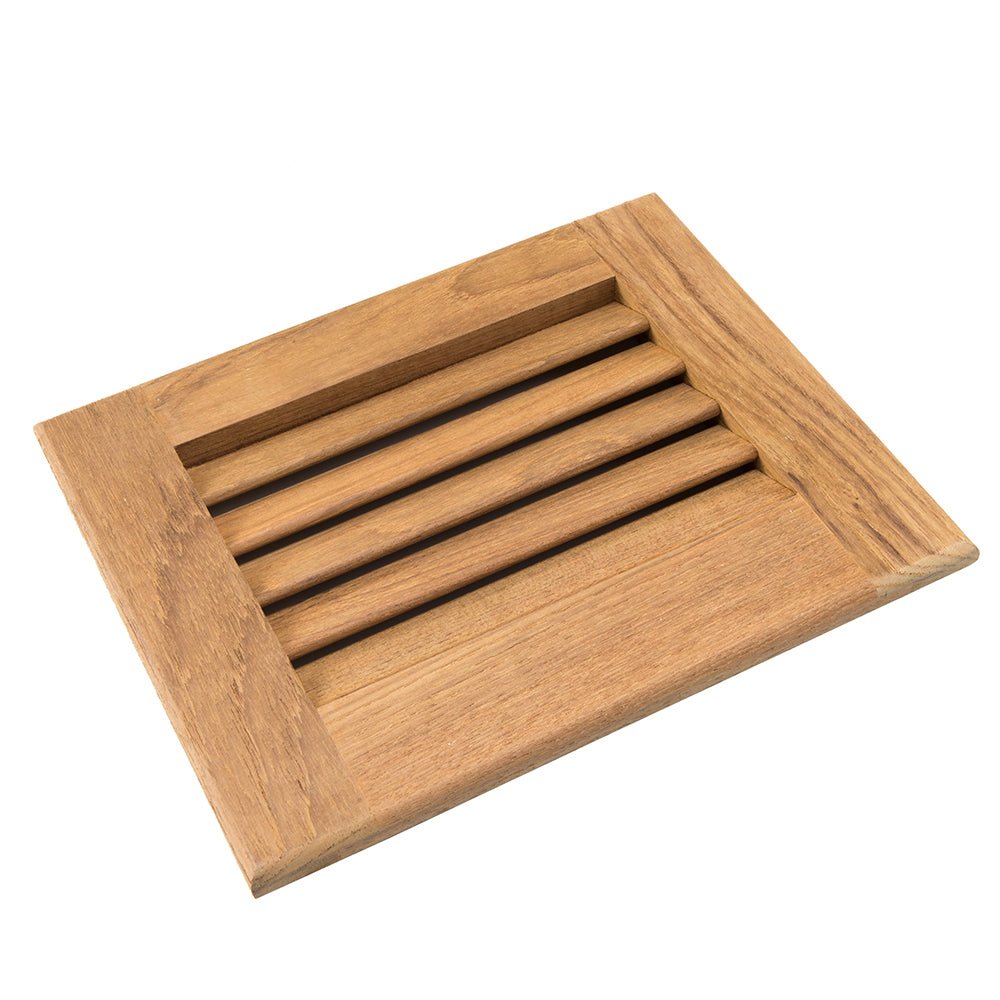 Whitecap Teak Louvered Insert - 7 - 1/2" x 9 - 1/8" x 3/4" [60712] - Houseboatparts.com