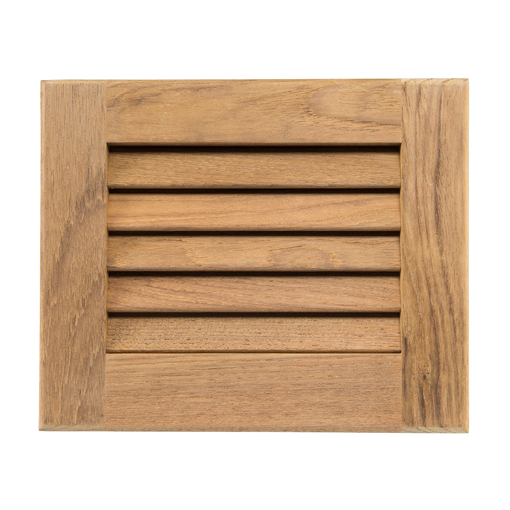 Whitecap Teak Louvered Insert - 7-1/2" x 9-1/8" x 3/4" [60712] - Houseboatparts.com