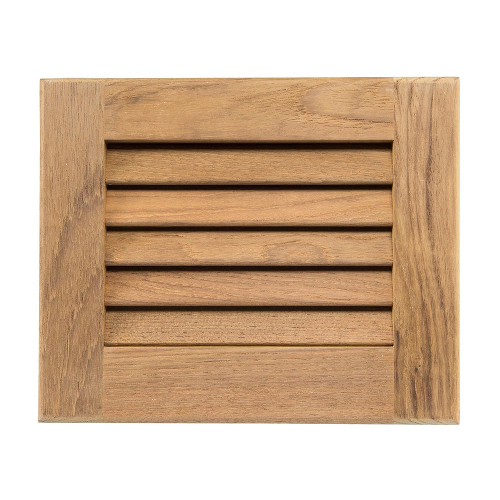 Whitecap Teak Louvered Insert - 7 - 1/2" x 9 - 1/8" x 3/4" [60712] - Houseboatparts.com
