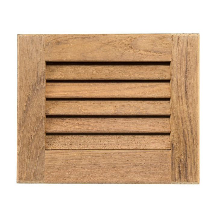 Whitecap Teak Louvered Insert - 7 - 1/2" x 9 - 1/8" x 3/4" [60712] - Houseboatparts.com