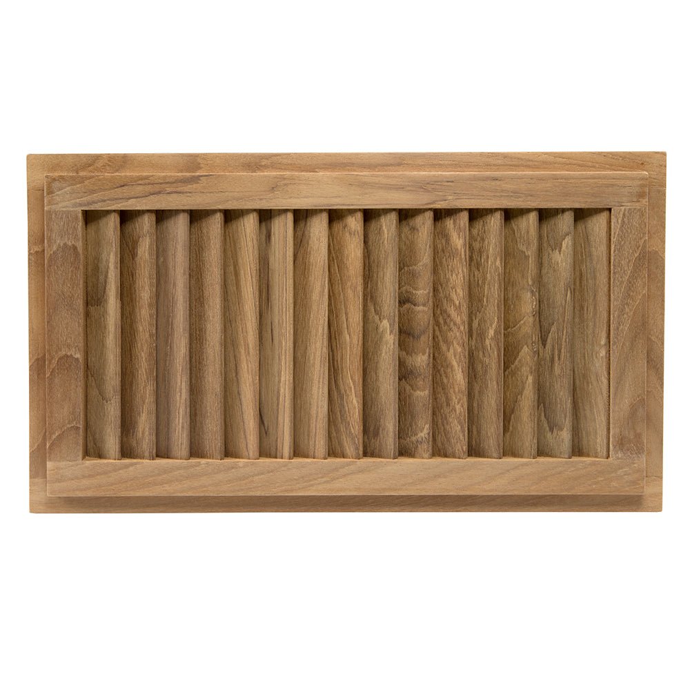 Whitecap Teak Louvered Insert - 16" x 9 - 1/8" x 3/4" [60710] - Houseboatparts.com