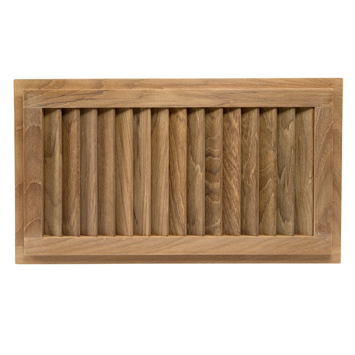 Whitecap Teak Louvered Insert - 16" x 9 - 1/8" x 3/4" [60710] - Houseboatparts.com
