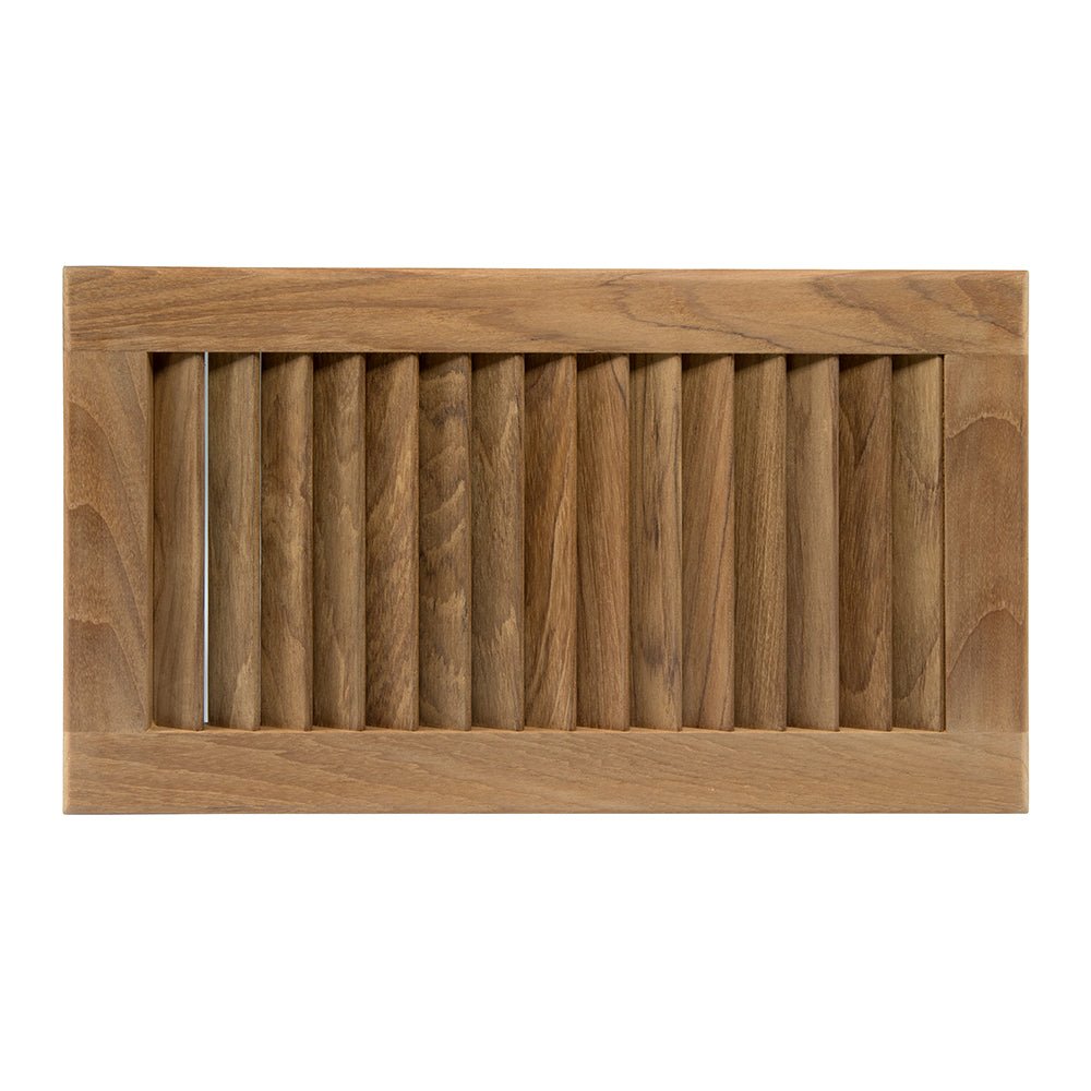 Whitecap Teak Louvered Insert - 16" x 9 - 1/8" x 3/4" [60710] - Houseboatparts.com