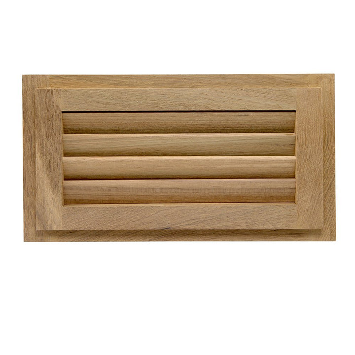 Whitecap Teak Louvered Insert - 6 - 3/8" x 11 - 3/16" x 3/4" [60714] - Houseboatparts.com