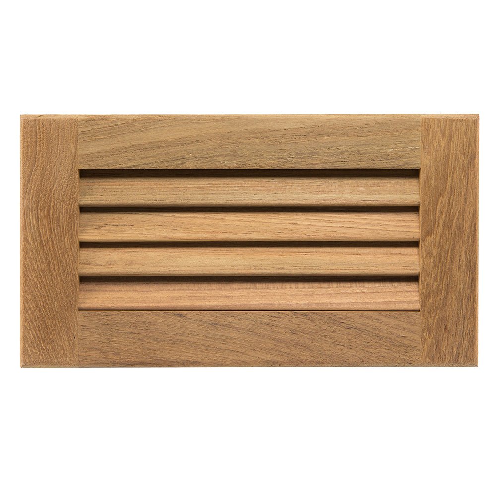 Whitecap Teak Louvered Insert - 6 - 3/8" x 11 - 3/16" x 3/4" [60714] - Houseboatparts.com