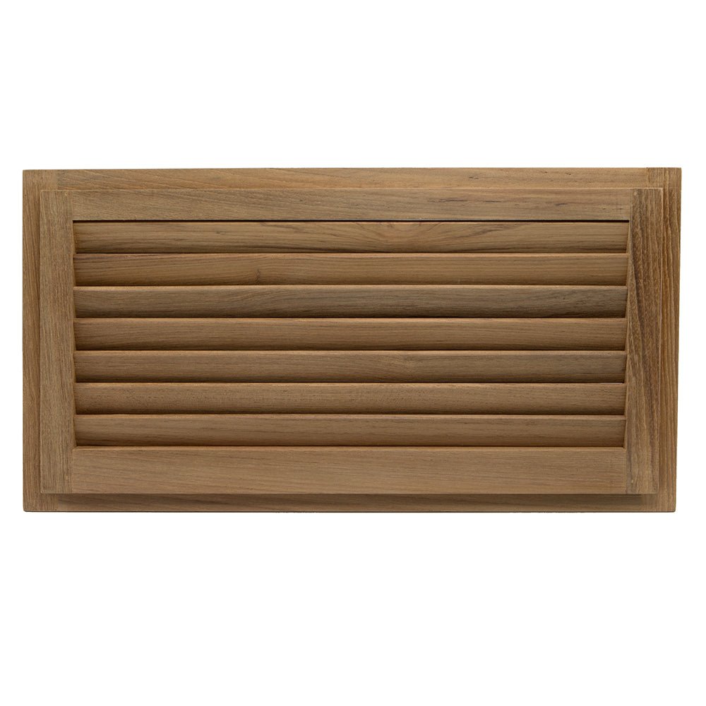 Whitecap Teak Louvered Insert - 9 - 3/8" x 18" x 3/4" [60716] - Houseboatparts.com