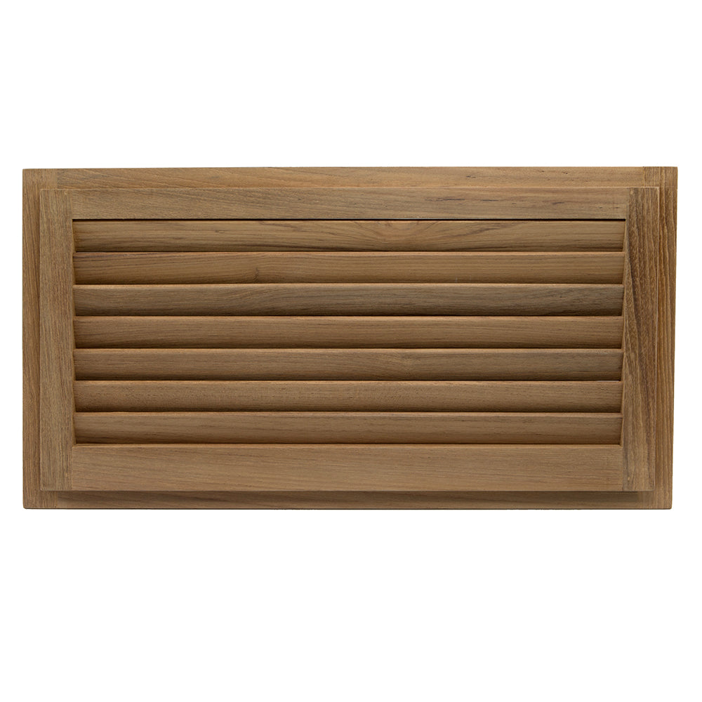 Whitecap Teak Louvered Insert - 9-3/8" x 18" x 3/4" [60716] - Houseboatparts.com