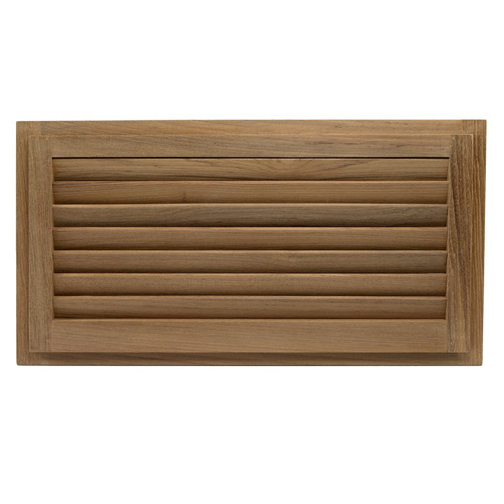 Whitecap Teak Louvered Insert - 9 - 3/8" x 18" x 3/4" [60716] - Houseboatparts.com