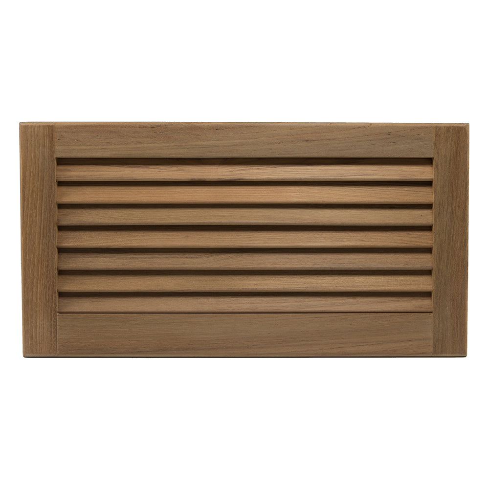 Whitecap Teak Louvered Insert - 9-3/8" x 18" x 3/4" [60716] - Houseboatparts.com