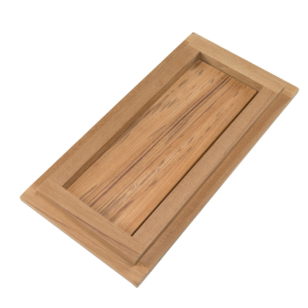 Whitecap Teak Drawer/Door Front & Frame - 12"W x 6"H [60730] - Houseboatparts.com