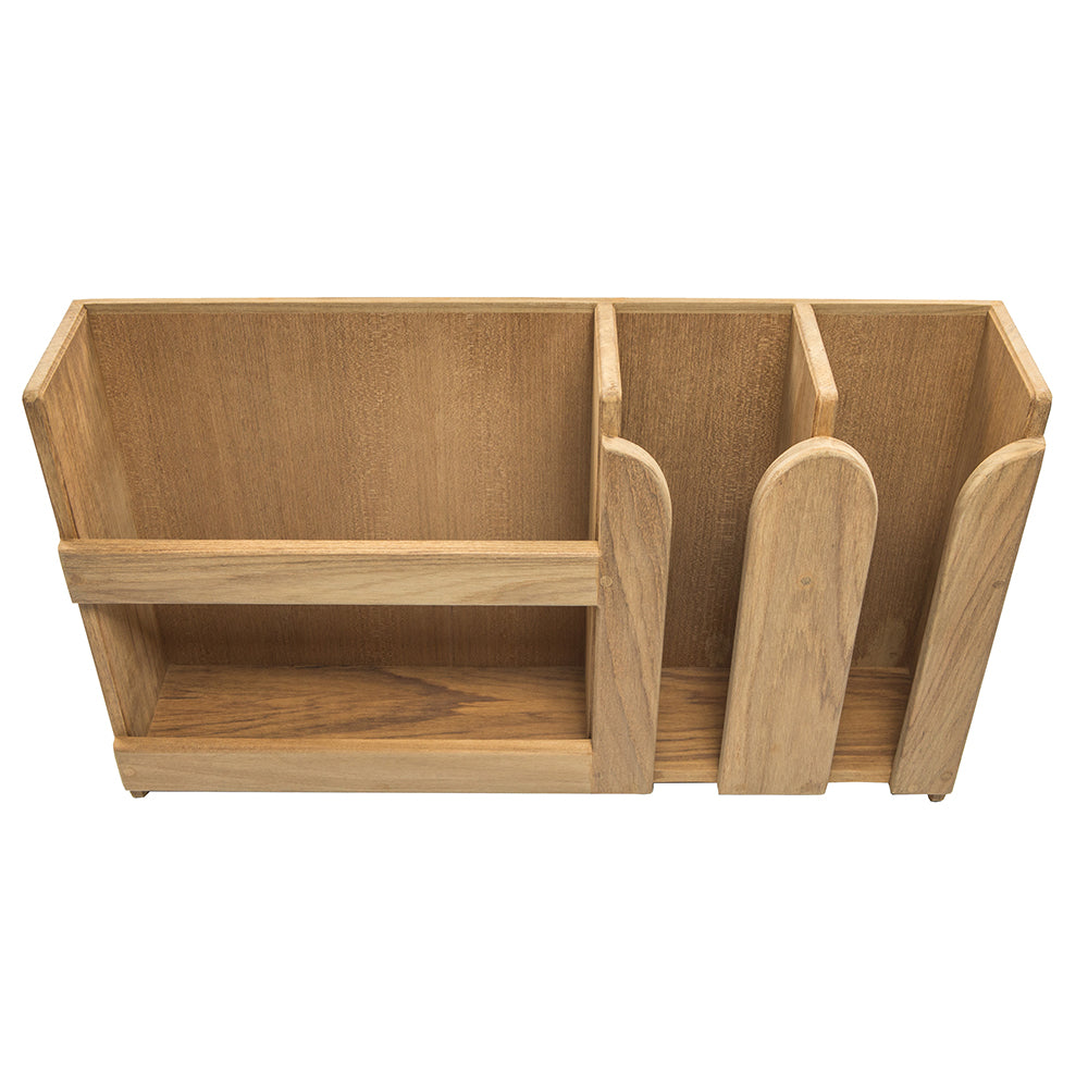 Whitecap Teak Dish/Cup Holder [62406] - Houseboatparts.com