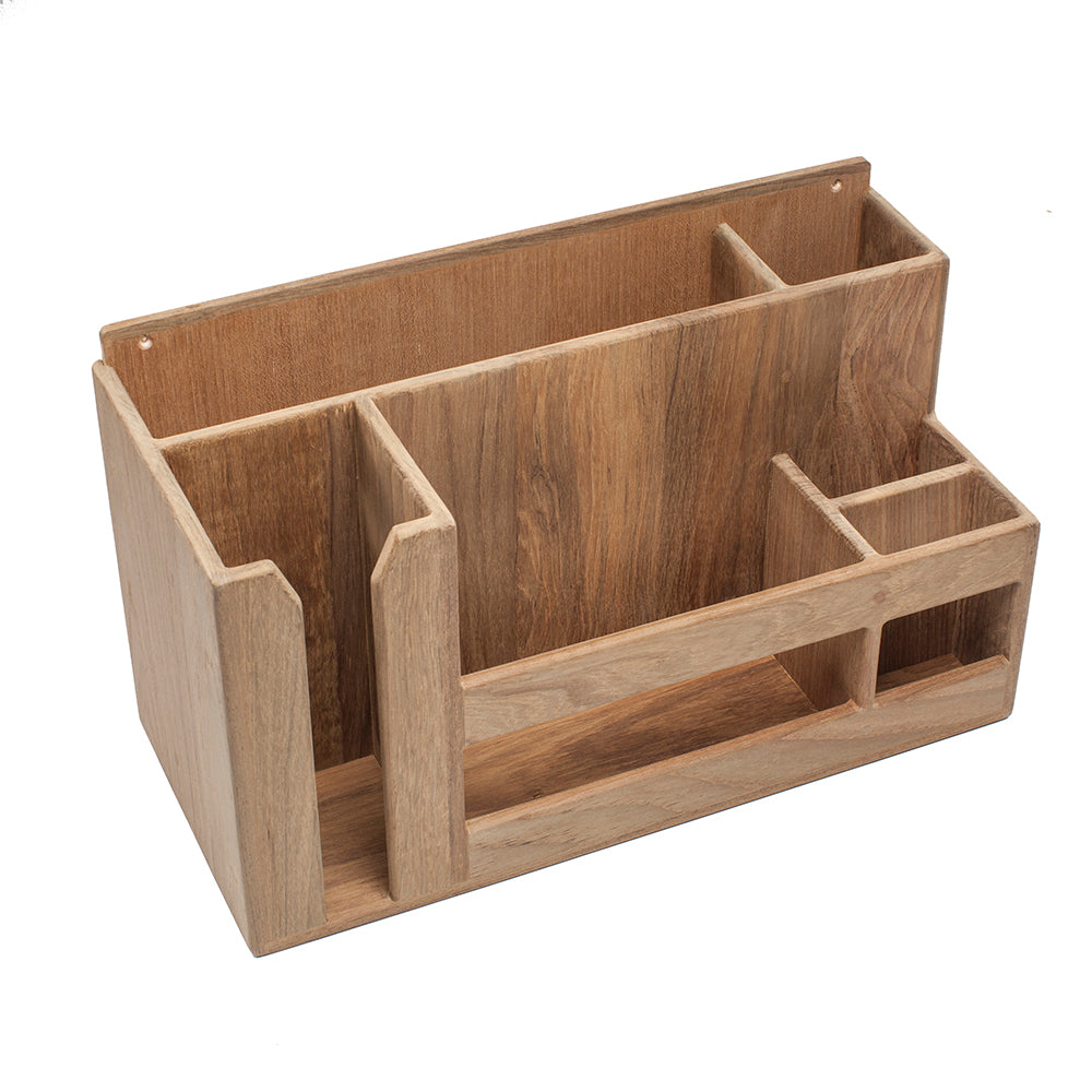 Whitecap Teak Dish/Cup/Utensil Holder [62404] - Houseboatparts.com