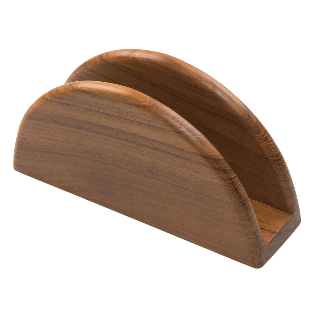 Whitecap Teak Napkin Holder [62433] - Houseboatparts.com