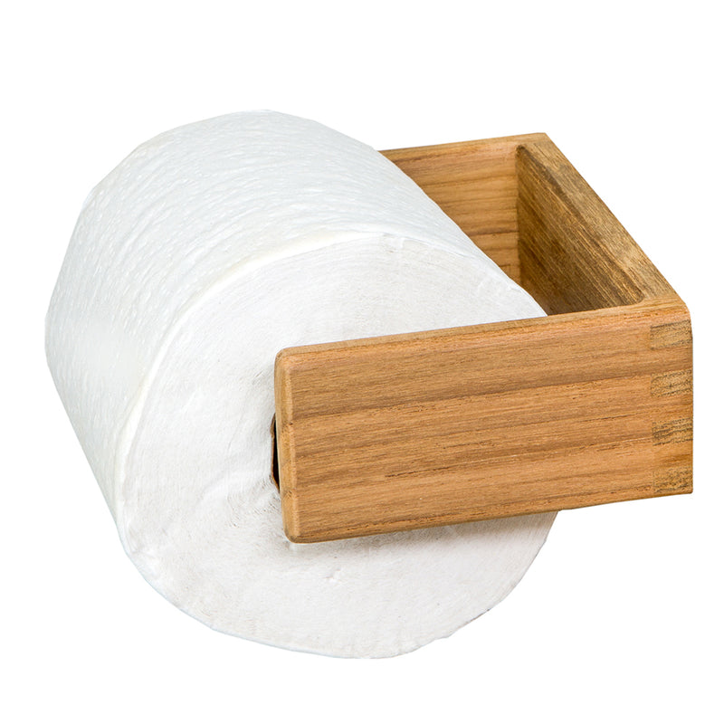 Whitecap Teak Toilet Tissue Rack [62322] - Houseboatparts.com