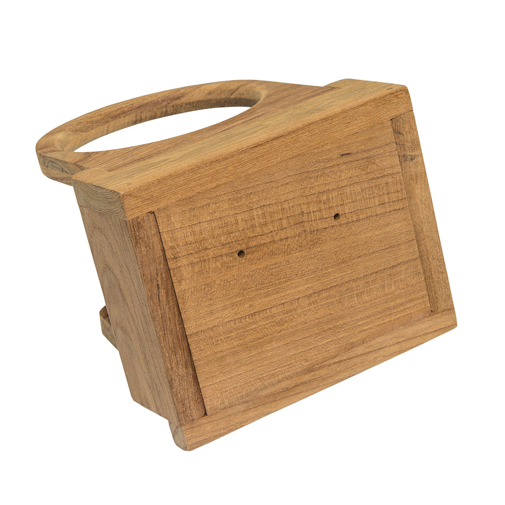 Whitecap Teak Folding Insulated Drink Holder [62602] - Houseboatparts.com