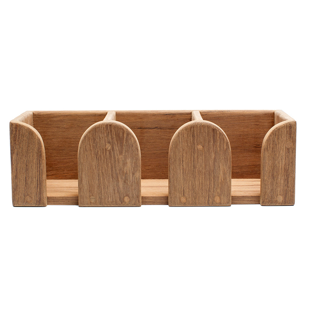 Whitecap Teak THree Mug Rack [62410] - Houseboatparts.com